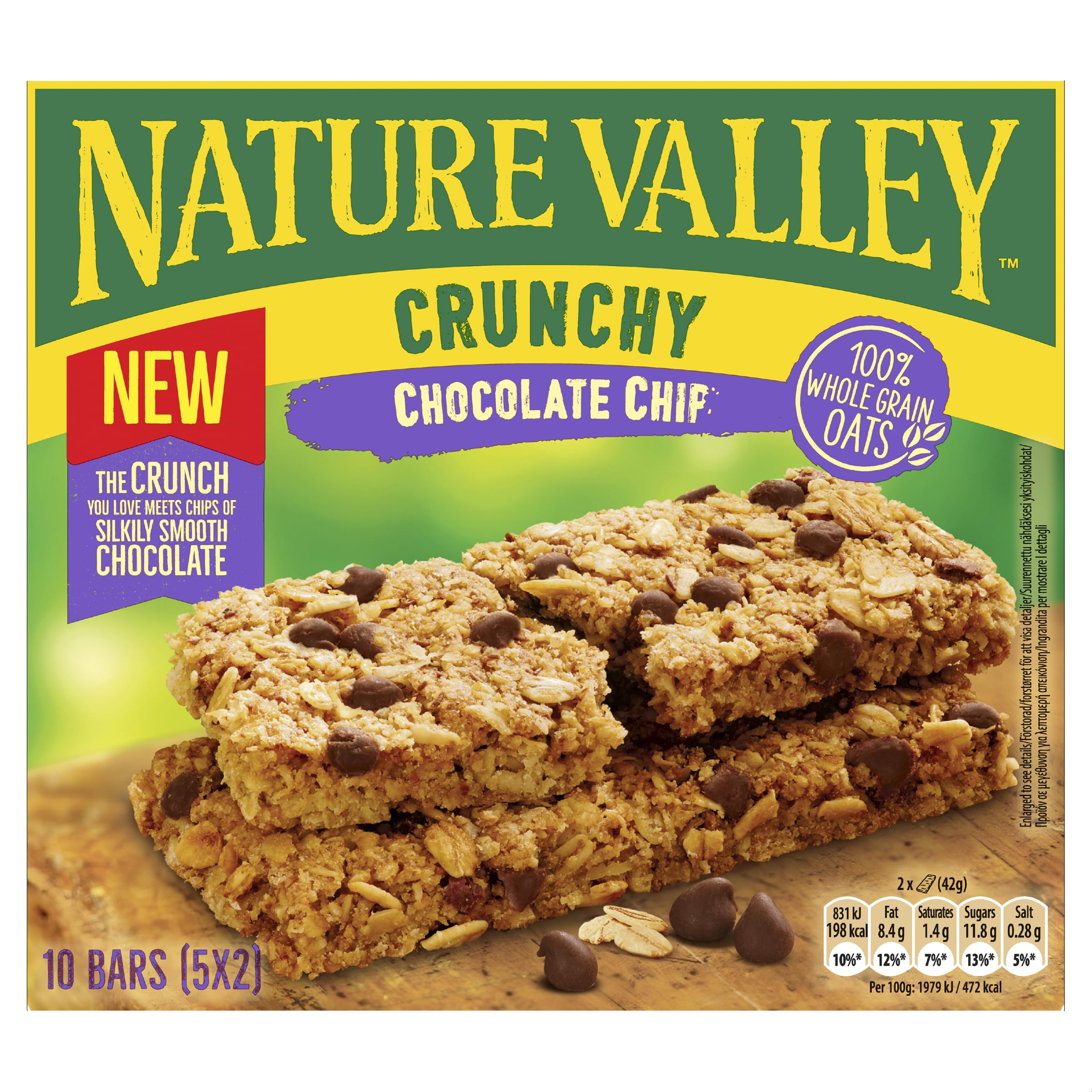 Nature Valley Crunchy Chocolate Chip Bars 5 x 42g (210g)