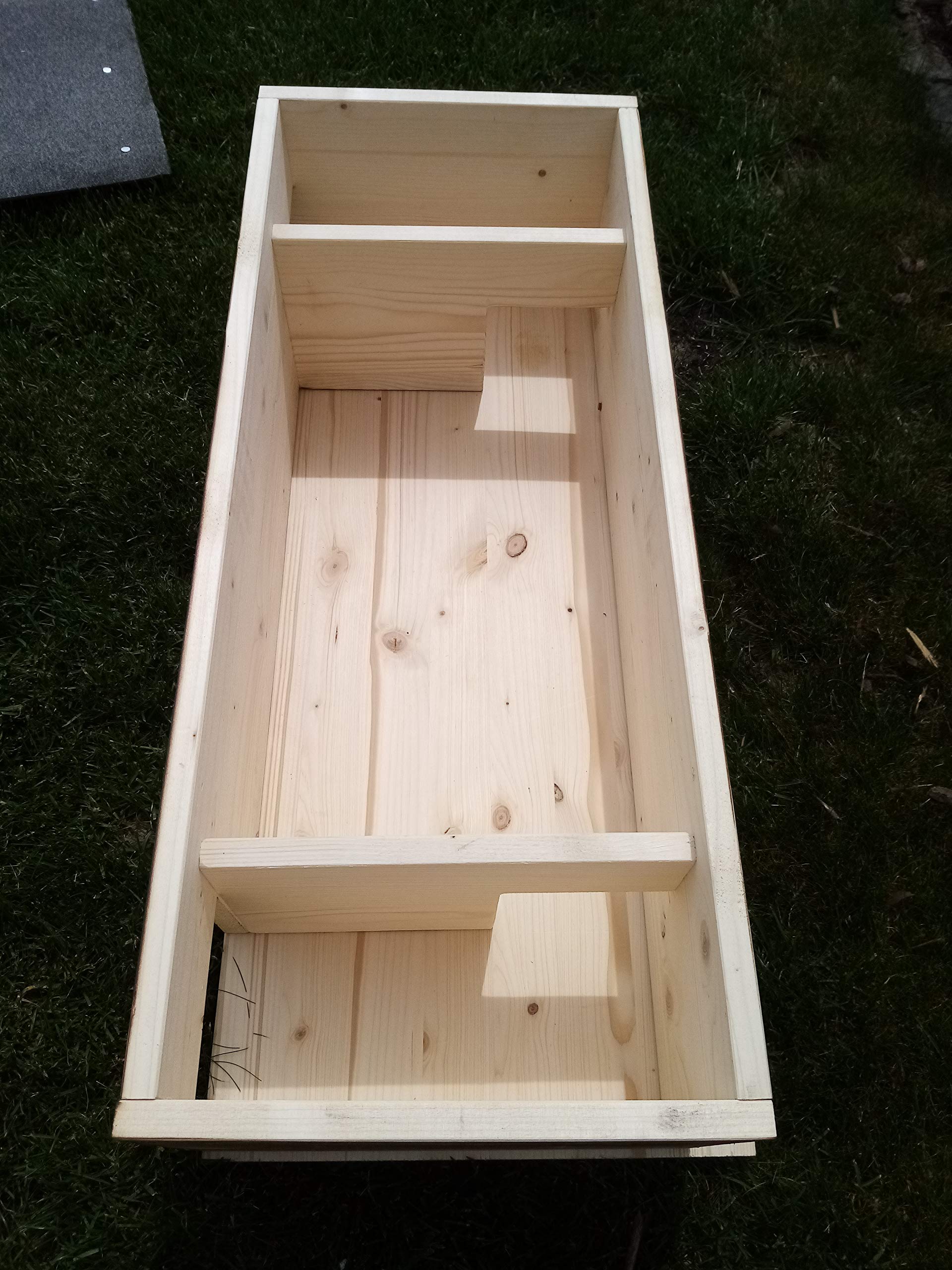 Igelhaus XL Igelschutz geflammt Dachpappe Isolierung handgemacht Boden Gratis Stroh84x40x25cm