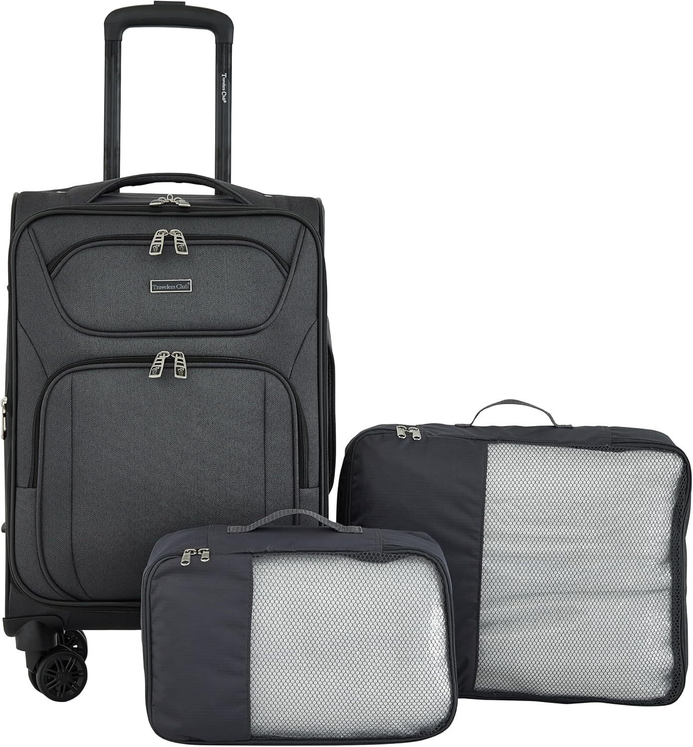 Travelers Club 3 Piece Swansea CarryOn Luggage Set