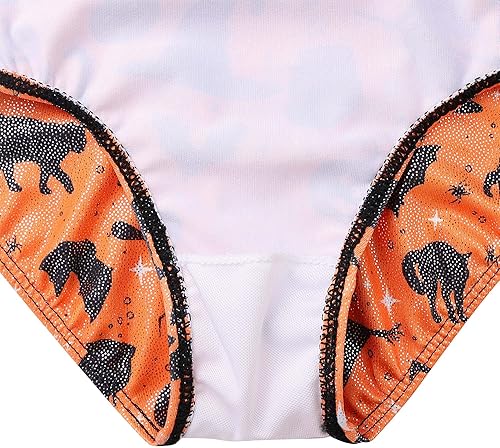 Miniatura 4 de TFJH E Leotardos de gimnasia para niñas, ropa de ballet para práctica, espalda cruzada, de una pieza, 3-12 años