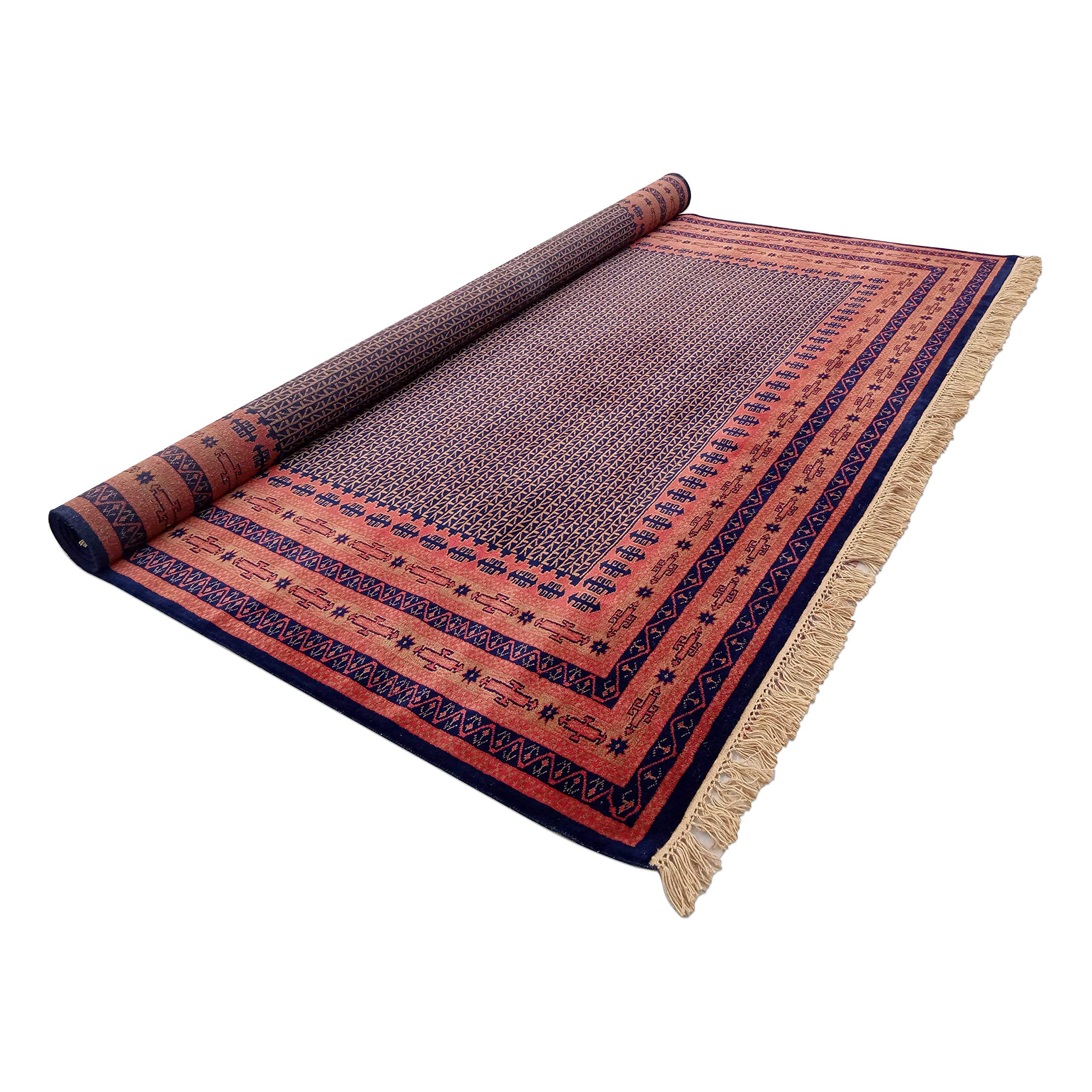 Amma Carpets Black Antique Handmade Luxury Traditional Hand Knotted Wool Carpet Big Size 9x12 Feet