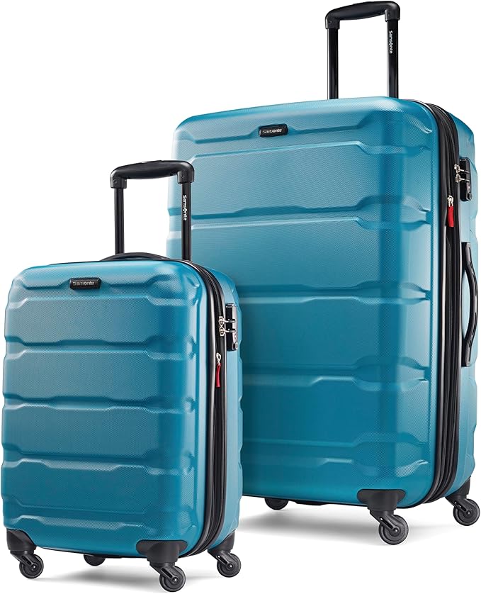 Samsonite Omni PC Hardside Expandable Luggage with Spinner Wheels, Silver, 2-Piece Set (20/24)