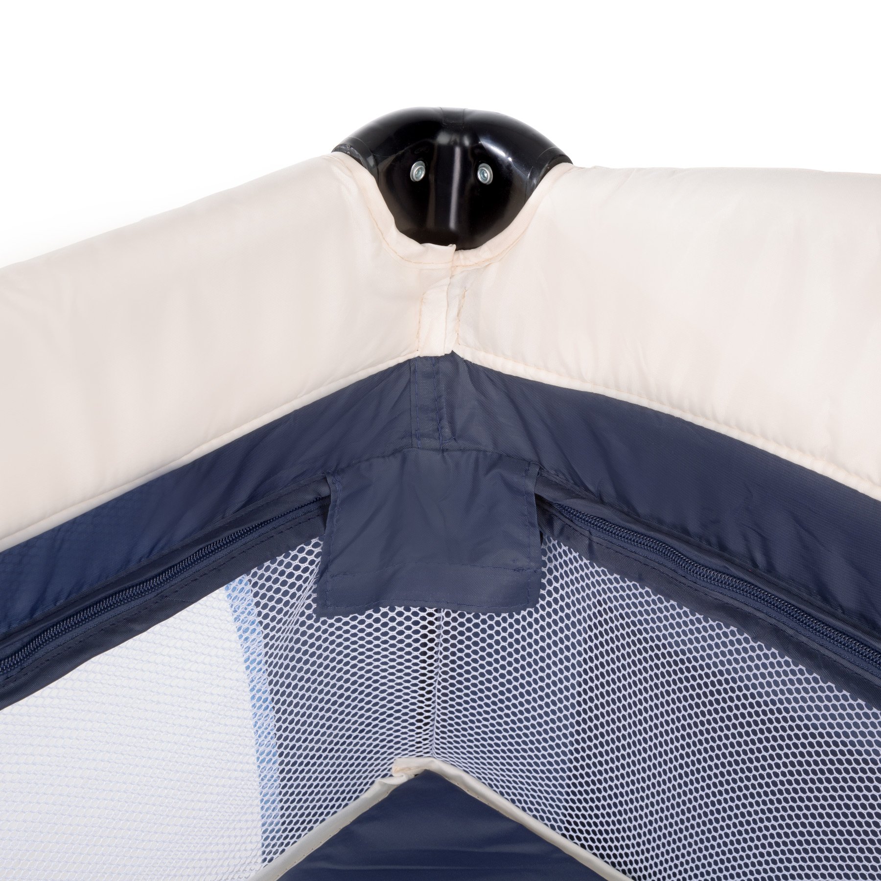 tectake® Cuna Bebe Plegable y Ajustable, Parque Infantil con Corralito y Bolsa de Transporte, Cama Infantil Portátil, Corral para Bebe - 132 x 75 x 104 cm Diseño Tigre Azul