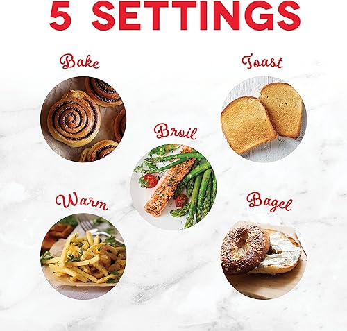 Miniatura 3 de Dash Horno tostador de encimera Express con tecnología de cuarzo, hornear, asar y tostar, con capacidad de 4 rebanadas y capacidad de pizza, color
