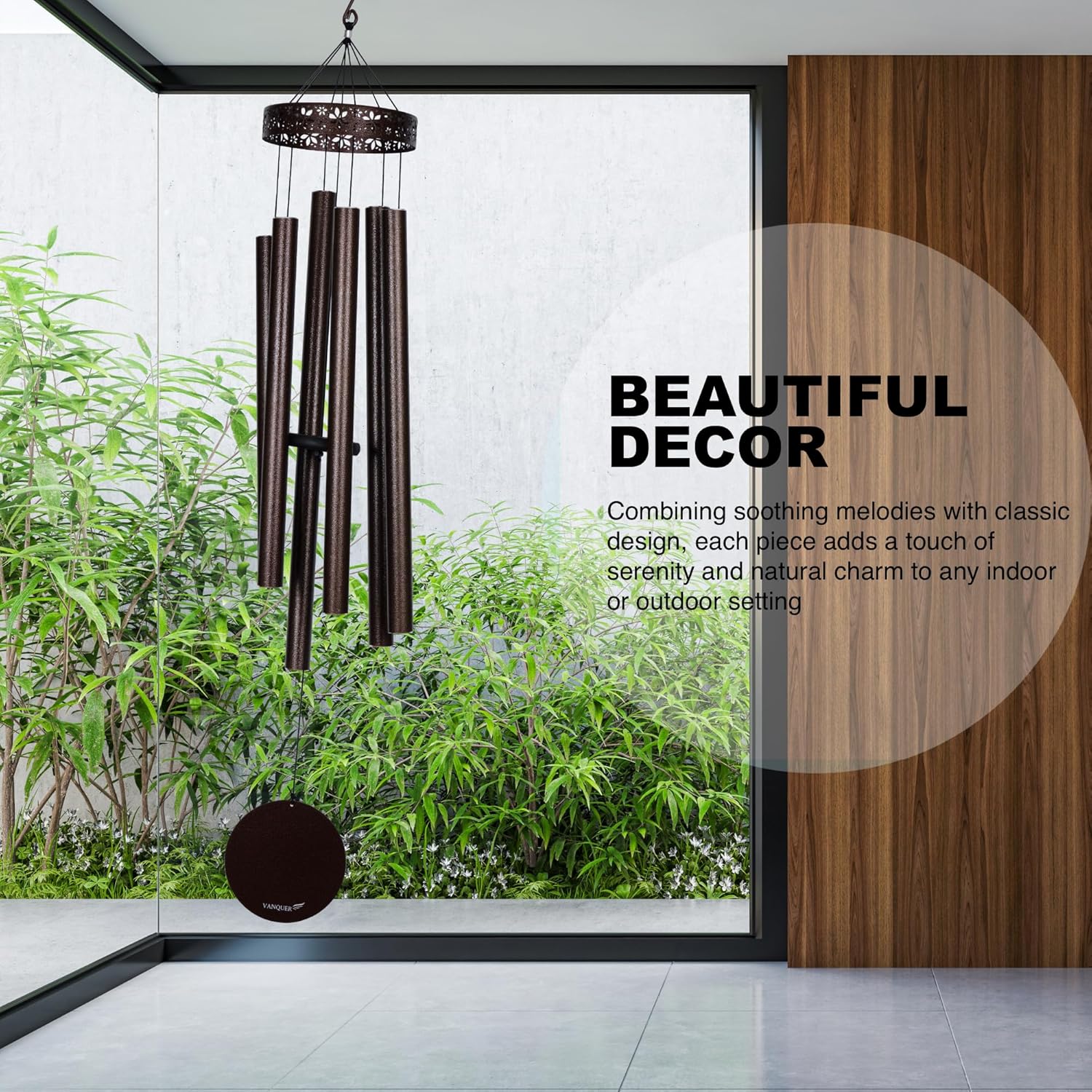 Extra Large Wind Chimes for Outside Deep Tone - 58'' Outdoor Clearance, Deep Tone Wind Chimes, Memorial Wind Chime, Sympathy Gift, Patio Yard, Home Décor, Bronze (58" Bronze)