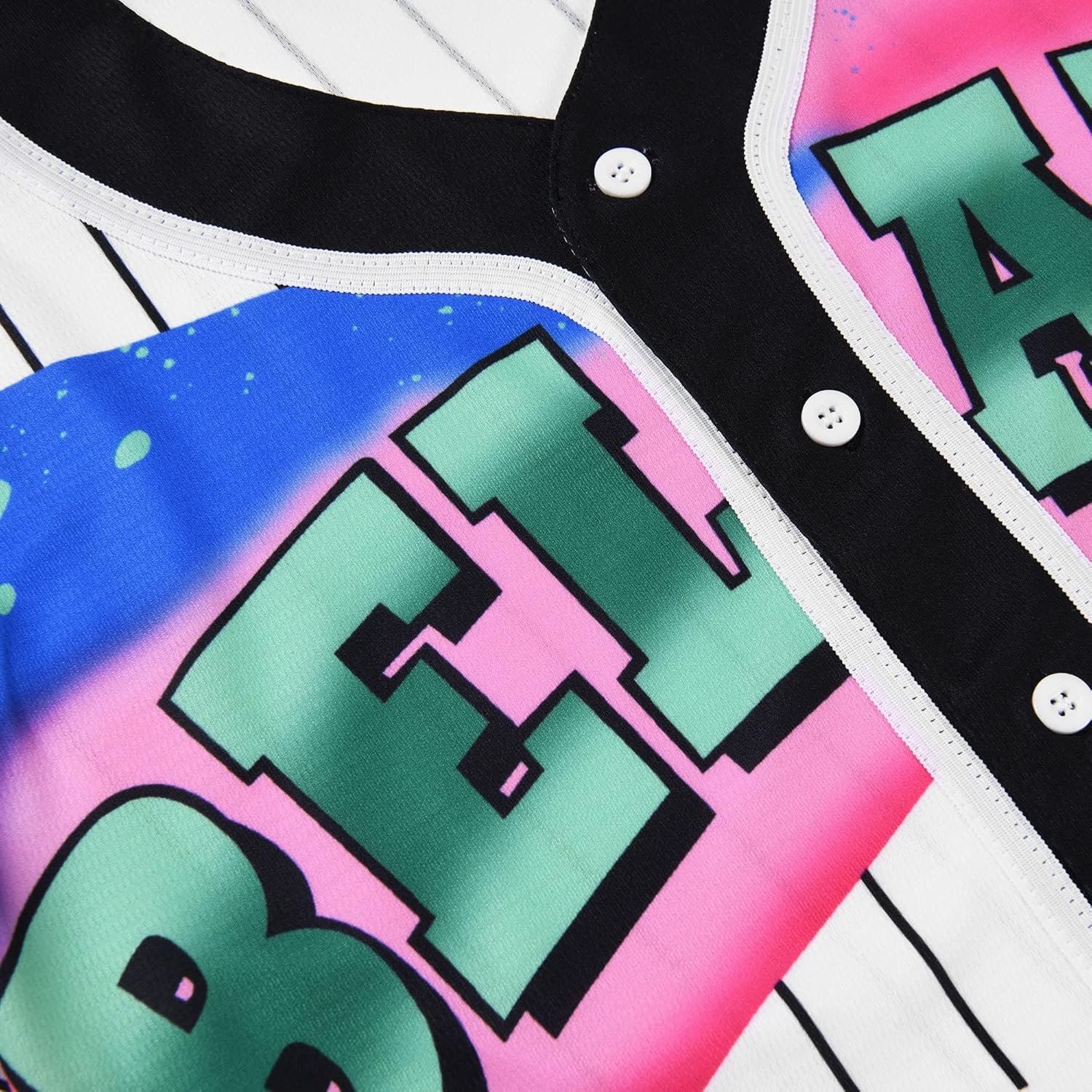 Youth Baseball Jersey 90s Outfit for Kids,Unisex Hip Hop Clothing for Party,Bel Air Baseball Jersey for Boys - Image 3