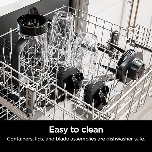 Miniatura 16 de Ninja SS151 TWISTi Blender DUO, batidora de alta velocidad de 1600 W, preparador de batidos y extractor de nutrientes* de 5 funciones para batidos