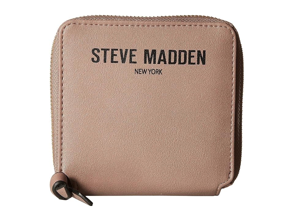 

Steve Madden Logo Zip Around French Wallet (Dust Rose) Wallet Handbags