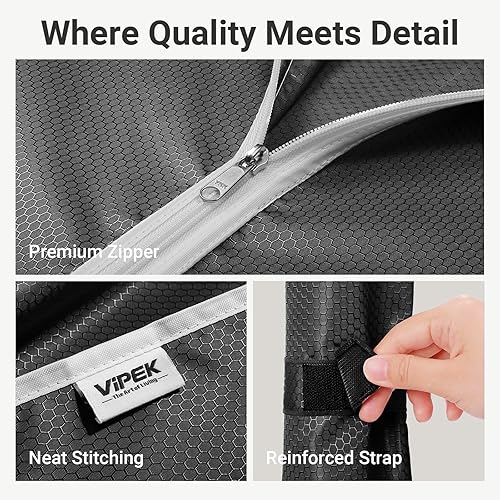 Miniatura 3 de VIPEK Funda solo para estante de ropa V10V5 PlusV10iV5i Plus, a prueba de polvo, tela Oxford con cremallera, 86.6 pulgadas de largo x 17.3 pulgadas