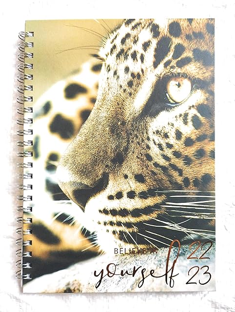 A5 Believe in yourself Academic Year Diary 2022-2023 Week to View Mid Year Planner Wiro Bound