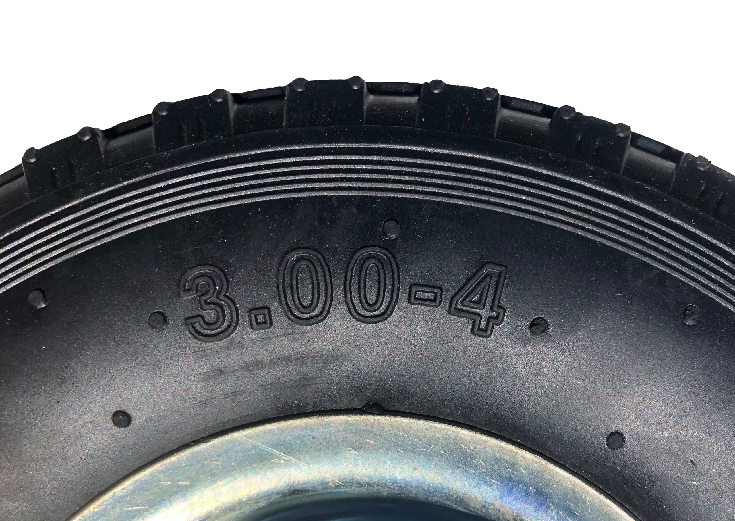 2 x FROSAL Bockrolle + 2 x Lenkrolle gebremst Set Ø 260 x 85 mm | 3.00-4 Rad als 4-tlg. Set | Luftrad mit Bremse
