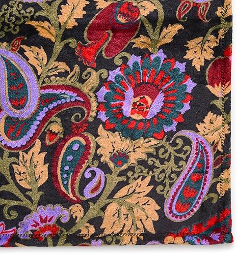 Vista 92 de Vera Bradley - Manta de felpa, gris, King Azulejo Plaza,Java azul marino y blanco,Floral Sea Air,Macarrón Anémonas,Bachelor Buttons Azul