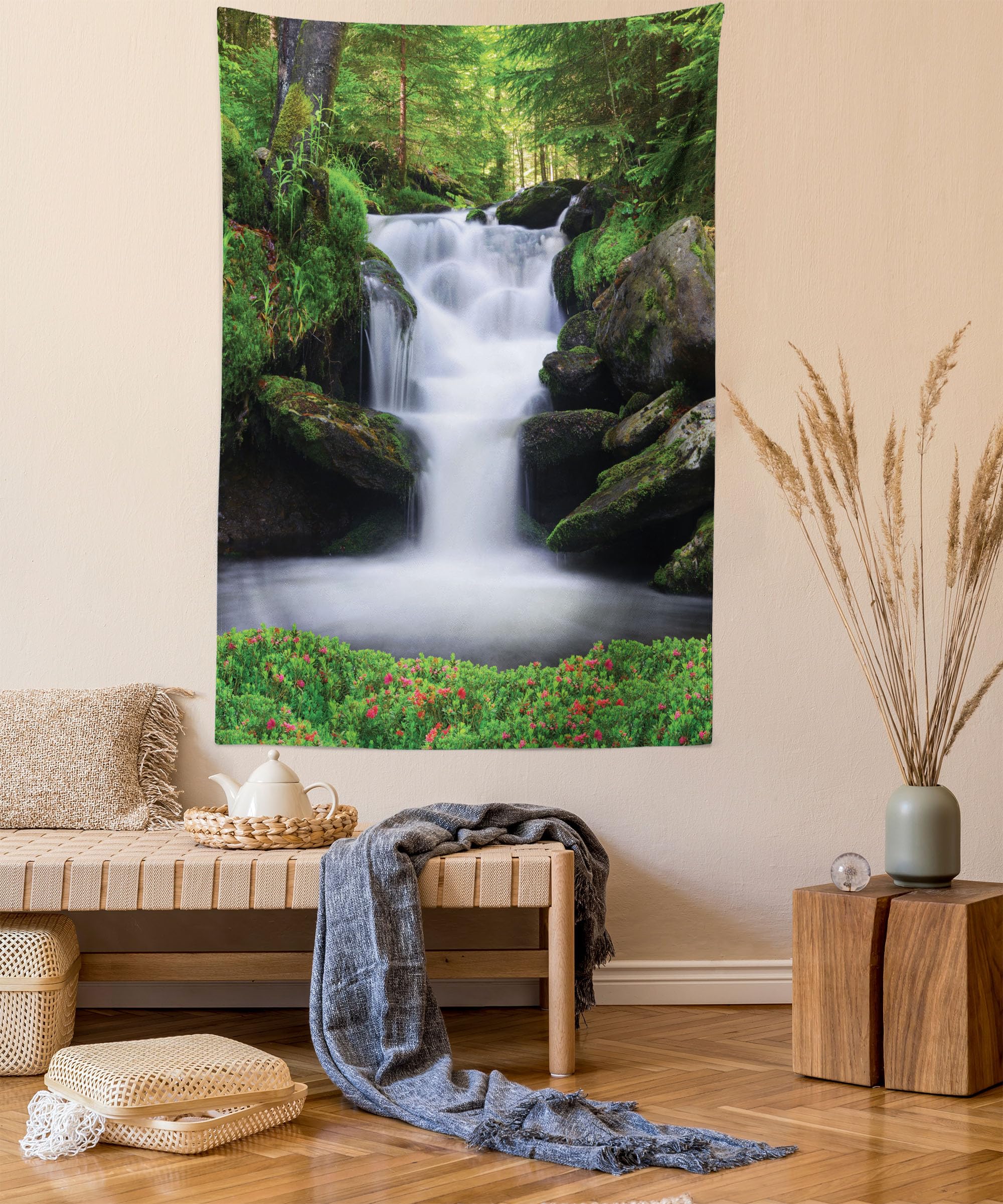 KnSam 210x140cm Wandteppiche, Natur Landschaft Wandteppich Meeresufer