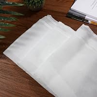 VOSAREA Fehér Pamut-Len Fényáteresztő Függöny Nappali és Hálószoba Dekorációhoz, Átlátszó Voile Anyag, 100 x 200 cm 9