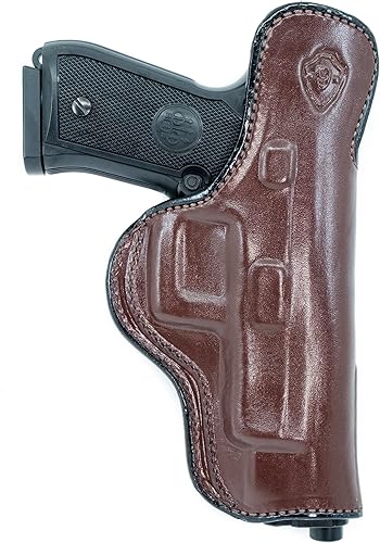 Miniatura 2 de Maxx Carry Dentro de la funda de cuero de la cintura se adapta a la serie Beretta 92FS. Funda IWB con clip oculta.