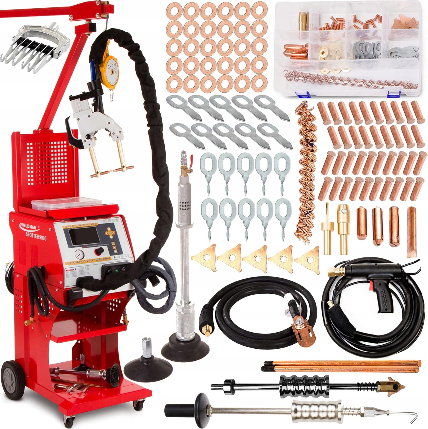 Weldman SPOTTER 9900 Punktschweißgerät 400V 11000A, 10 Vorprogrammierte