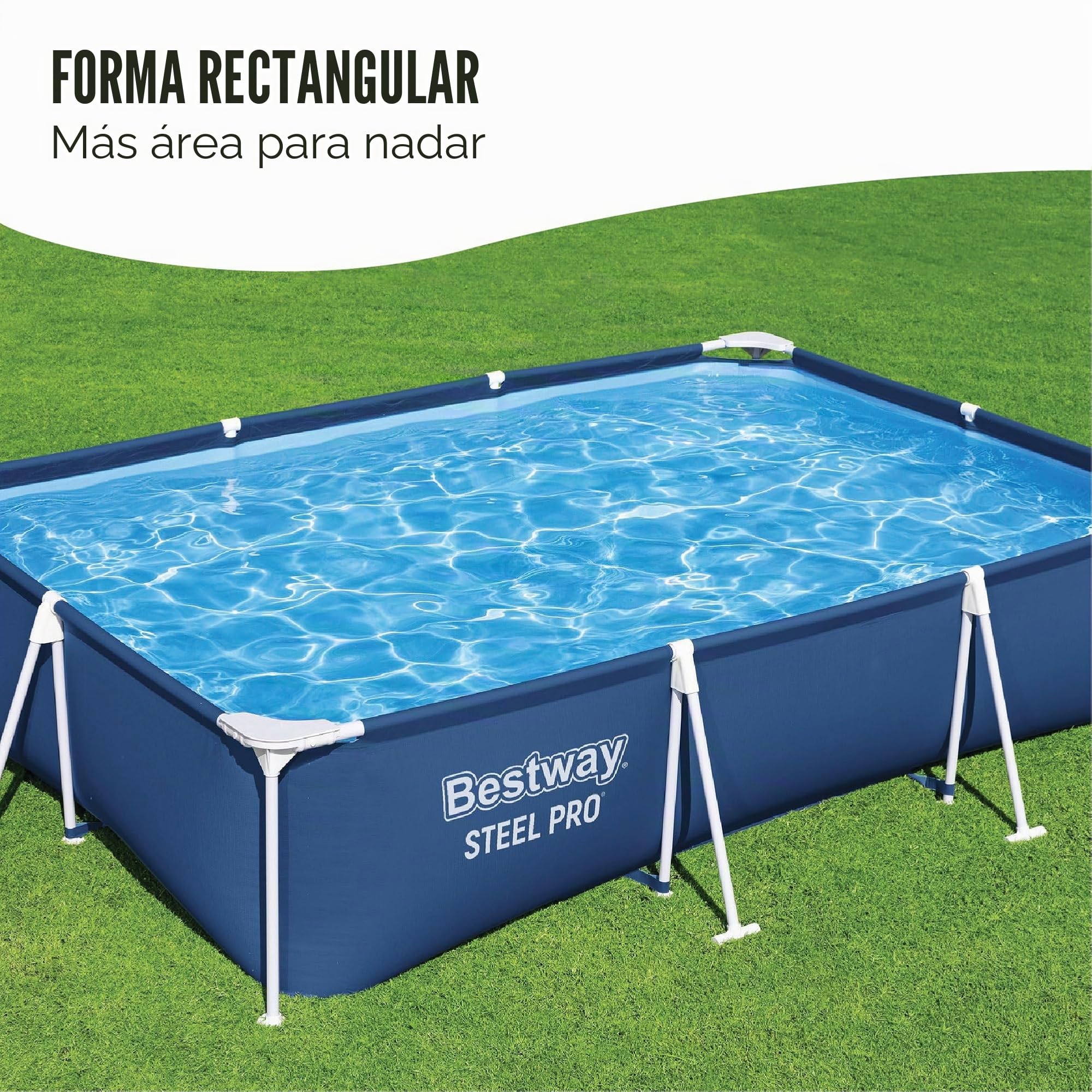 9'10" x 6'7" x 26"/3.00m x 2.01m x 66cm Pool