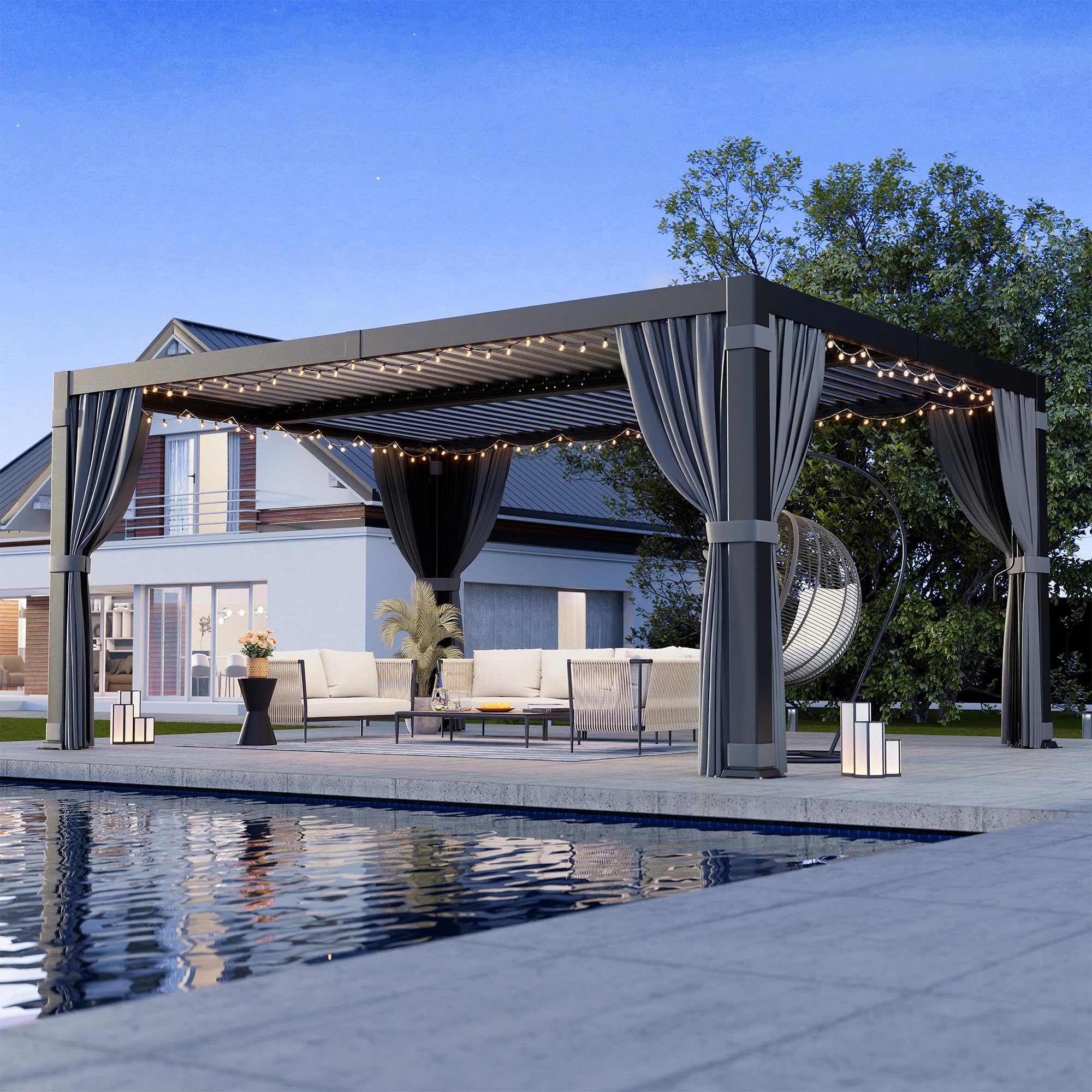 AirWire 12x16 Louvered Pergola