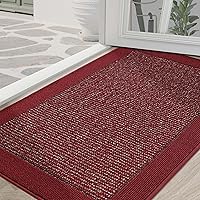 Vista 34 de BEQHAUSE Tapete para puerta interior de 20" x 32", Tapetes atrapa suciedad antideslizantes para entrada lavables, Tapete de bienvenida resistente a