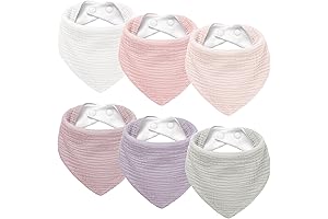 Organic Muslin Baby Drool Bibs