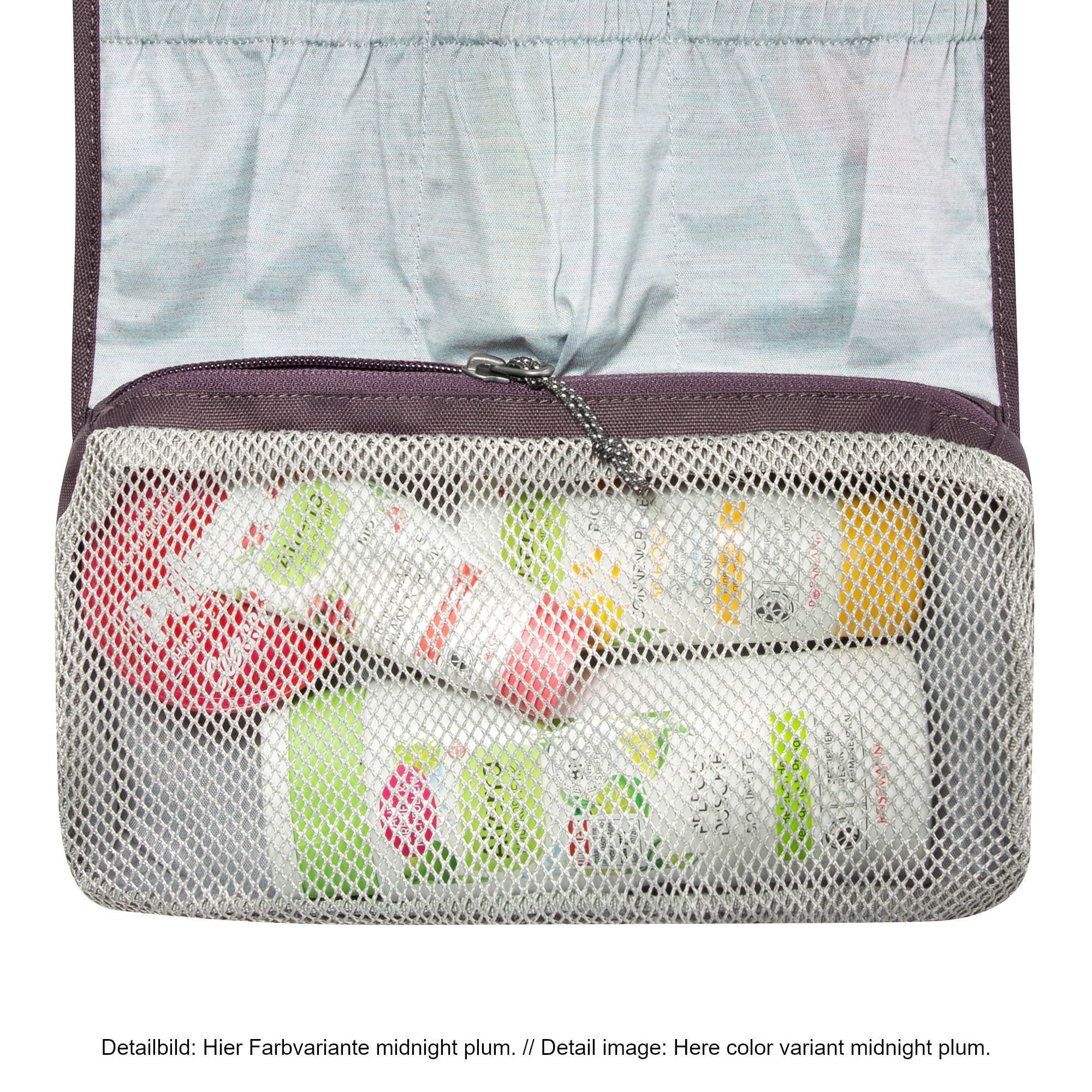 Tatonka Small Travelcare Kulturbeutel - Flache Waschtasche zum Aufhängen mit Fächern und Spiegel (Packung mit 2)