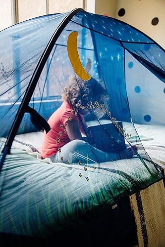 Miniatura 5 de Pacific Play Tents Carpa de cama que brilla en la oscuridad, 77 x 38 x 35 pulgadas