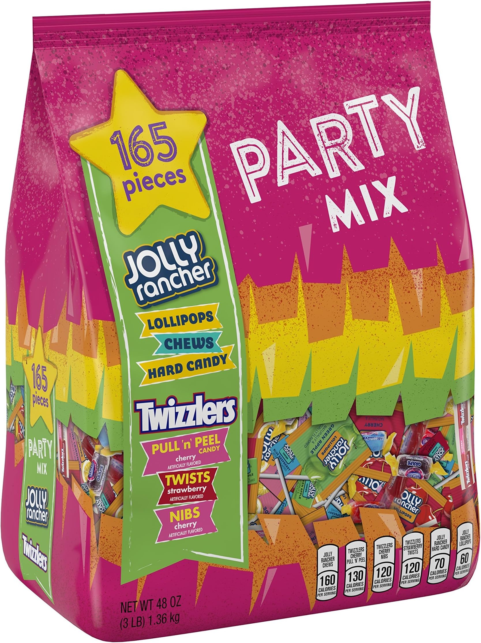HERSHEYS Party Mix Snack Size, Candy Assortment (TWIZZLERS/JOLLY RANCHER Candy)