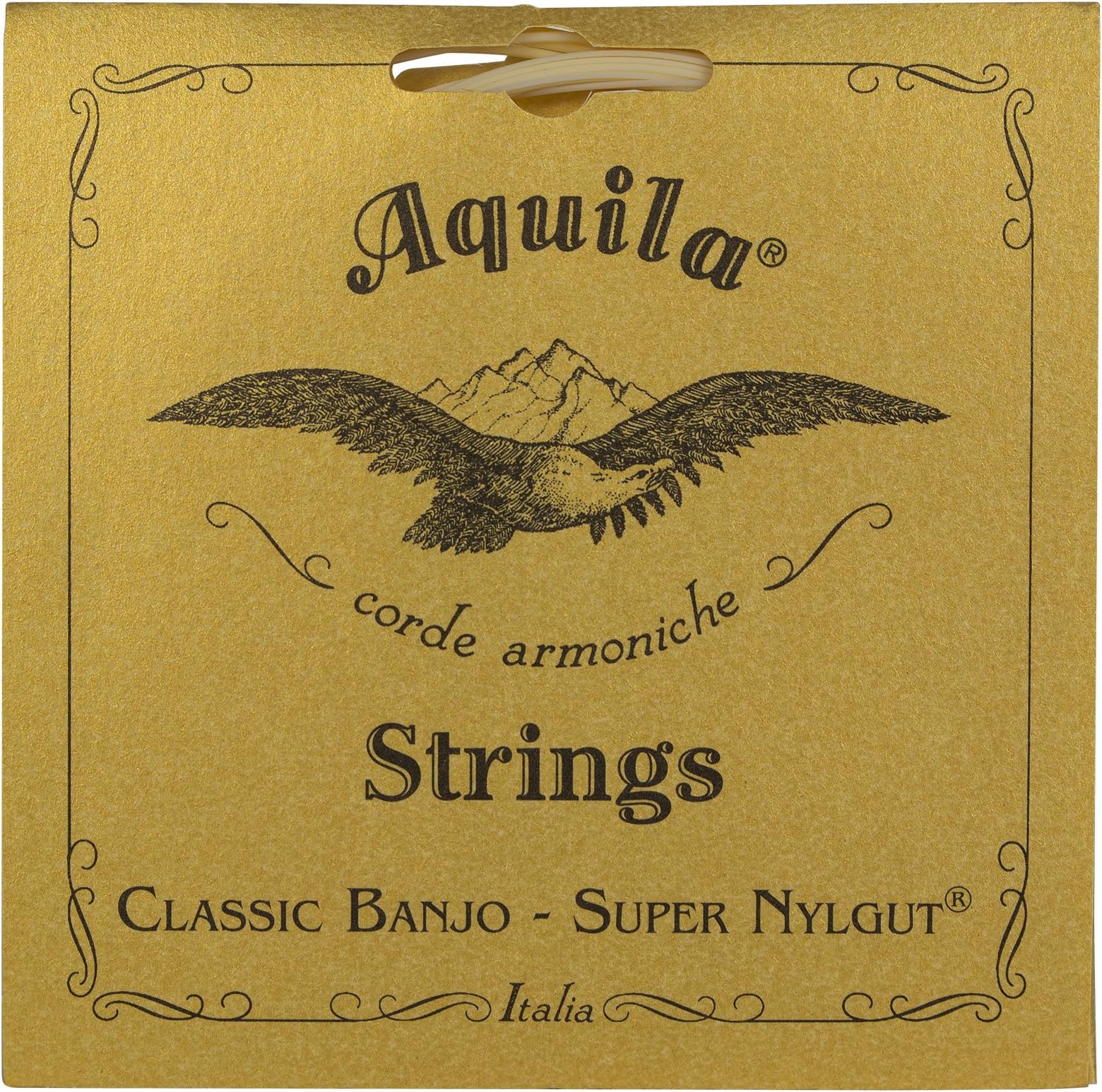 New Nylgut AQ-1B Banjo Medium Tension DBGDG-Set of 5 (4th Red Series String)