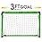Franklin Sports 3\' Insta Soccer Goal Set, Neon Green, 36 x 24 x 24