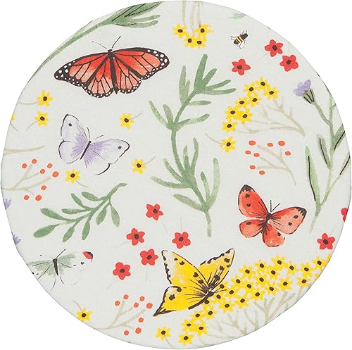 Miniatura 2 de Now Designs Morning Meadow Save It - Juego de 2 fundas reutilizables de algodón para tazones de 7.5 y 9.25 pulgadas