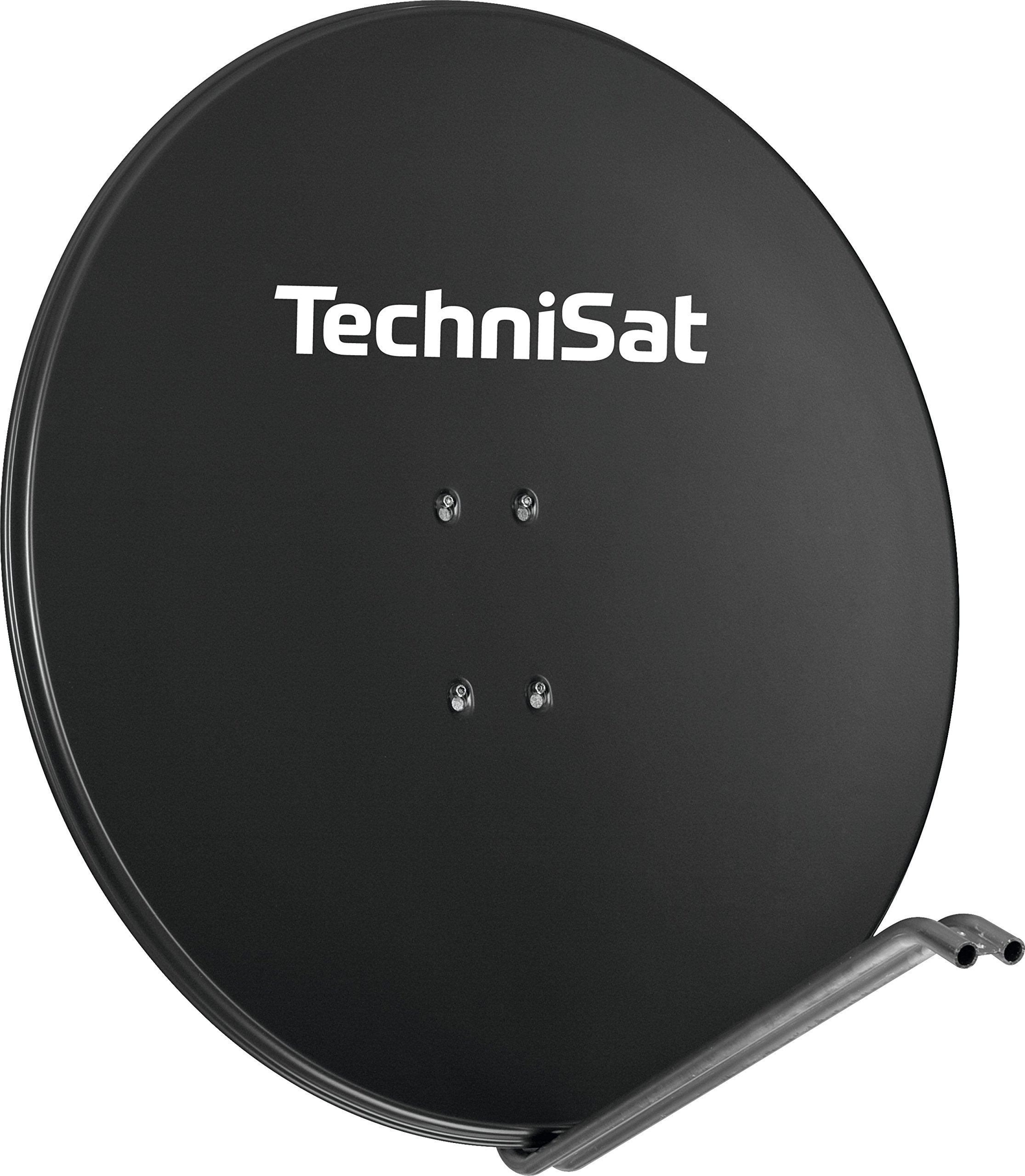 TechniSAT SATMAN 850 PLUS Satellitenschüssel 85 cm Sat Anlage Antenne mit Mast- und AZ/EL-Halterung Grau