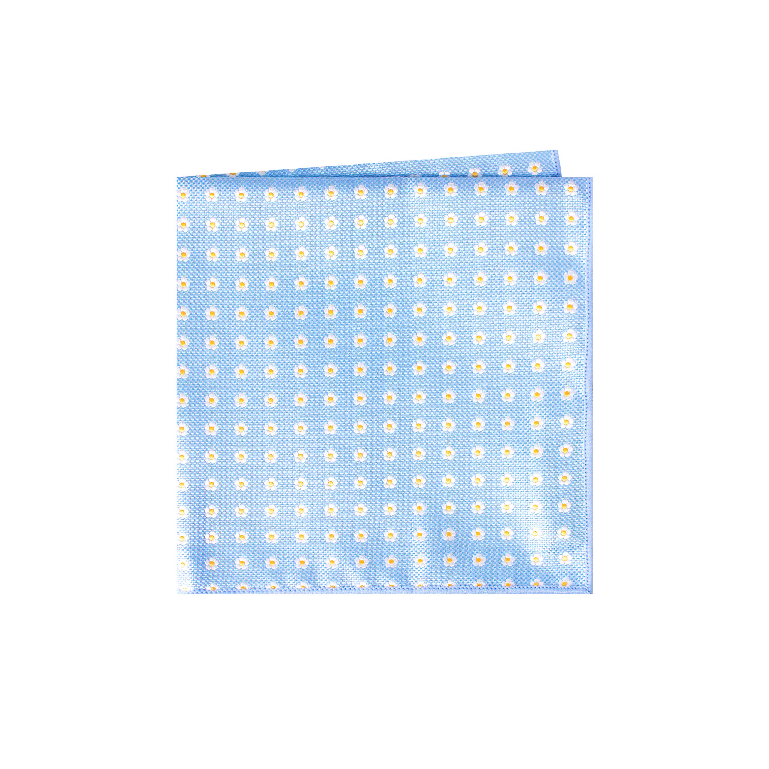 Masonic RevivalForget Me Not Pocket Square Handkerchief by Masonic Revival (Light Blue)