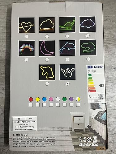 Miniatura 11 de Nordstylee Luces de neón con forma de astronauta para colgar luces de neón decorativas con USB o pilas para el hogar, dormitorio, bar, restaurante,