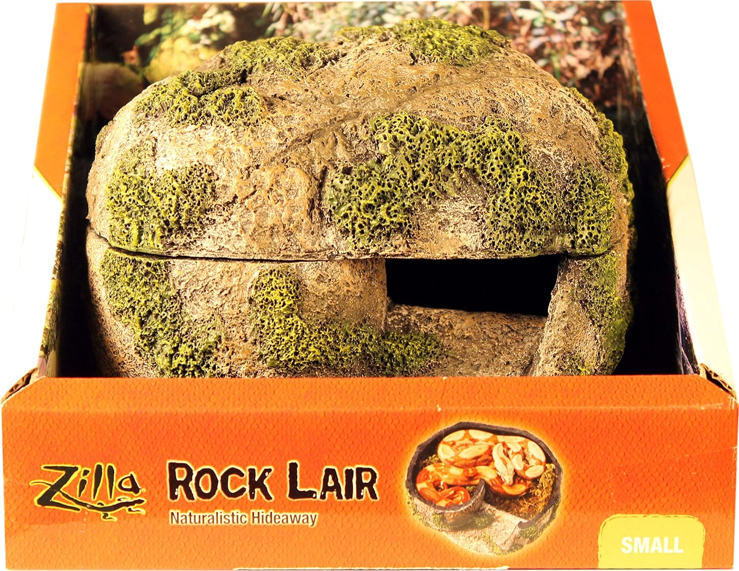Zilla Rock Lair for Reptiles Small - (5" L x 5.5" W x 4" H) - Pack of 2