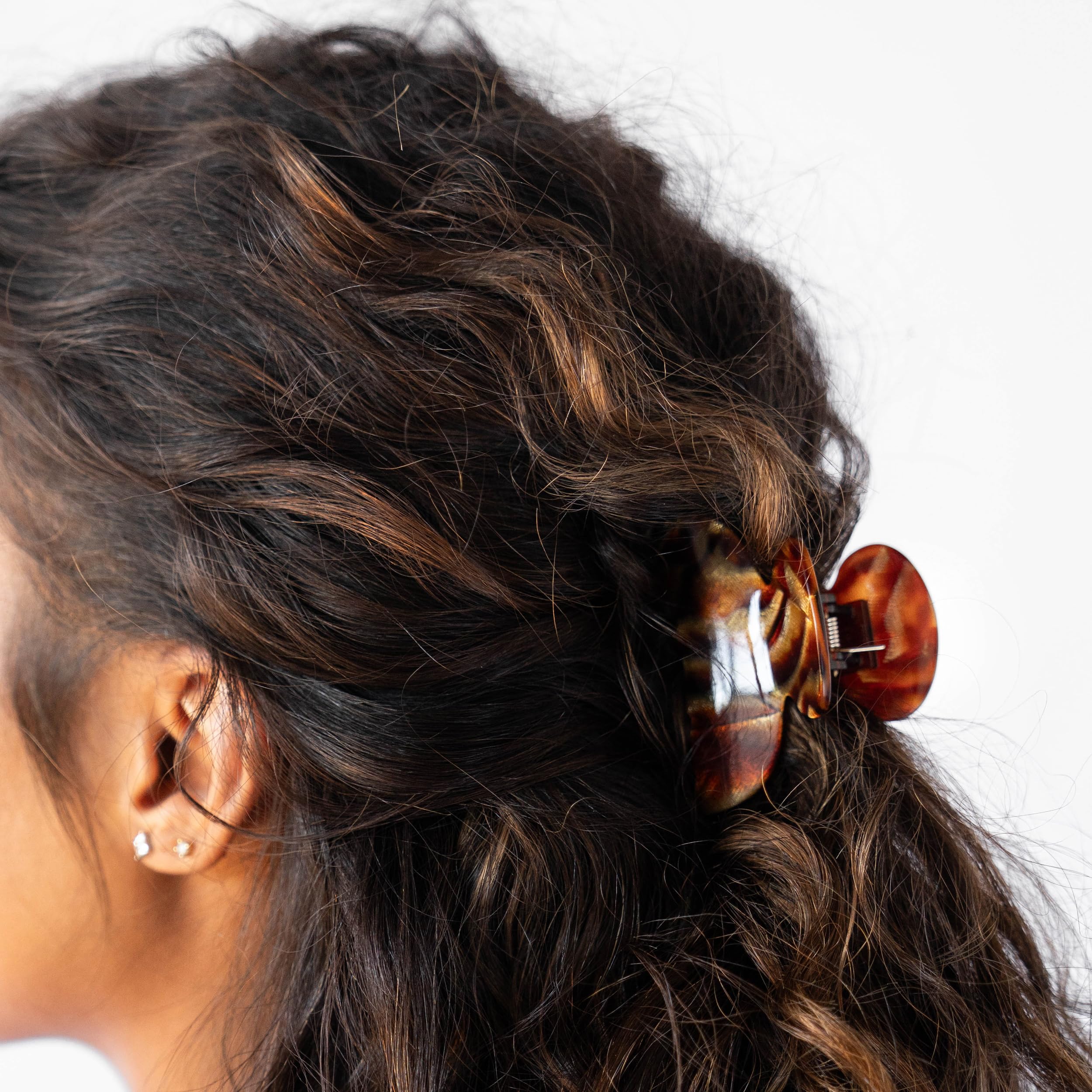 Small French Hair Claw Clip for Women Lightweight Damage-Free Strong Grip Amazon.com: Camila Paris CP3554 French Hair Clip for Women  main image 3
