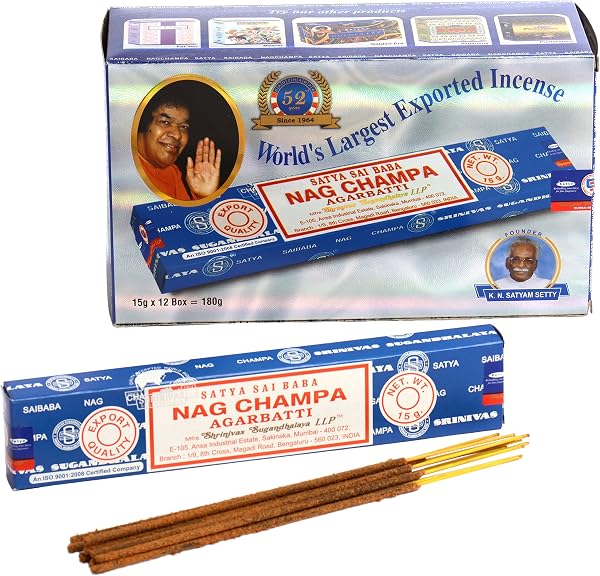 Nag Champa Incenso confezione grande blu