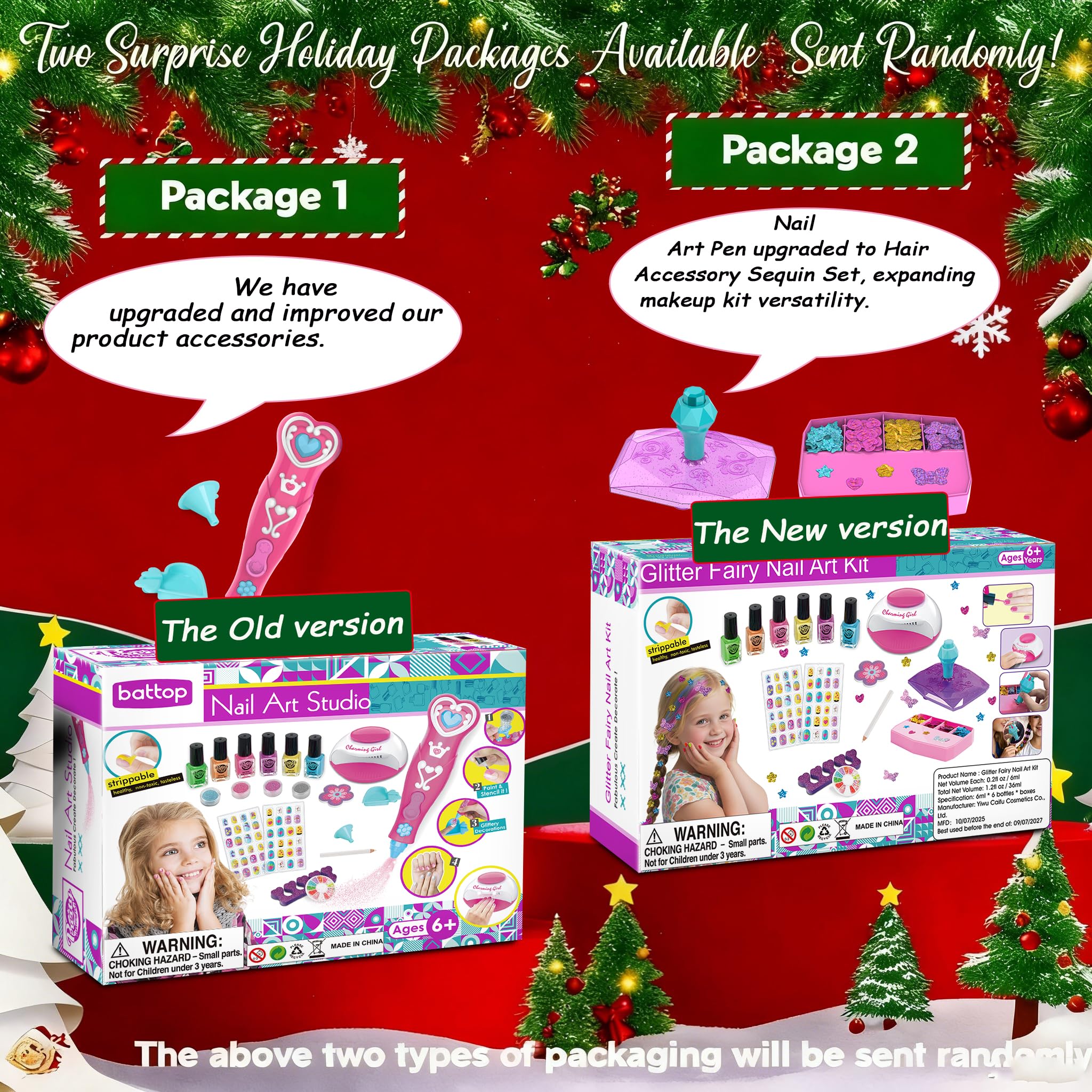 LemonDream Nagelstudio Kinder Mädchen Geschenke Mädchen 7-12 Jahre Nagellack Kinder Spielzeug Geschenke Schminke für Geburtstag Weihnachten Halloween Party