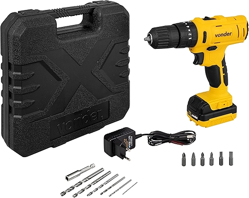 Parafusadeira/Furadeira Com Impacto A Bateria, 12 V, Fonte Bivolt Automática, Pfv 120i Vonder.