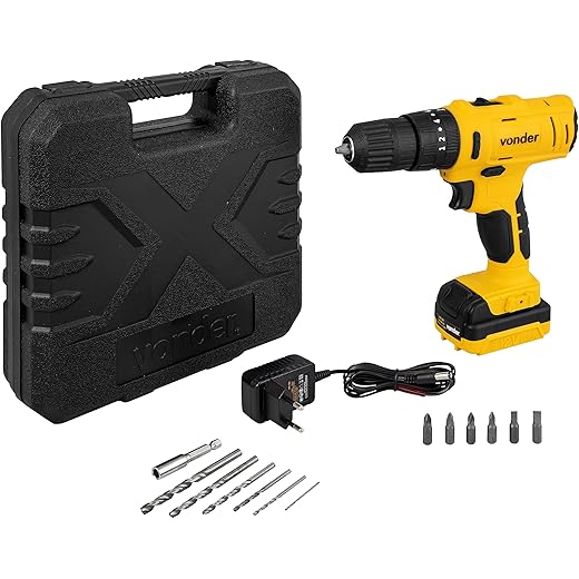 Parafusadeira e Furadeira 12V Vonder Bivolt