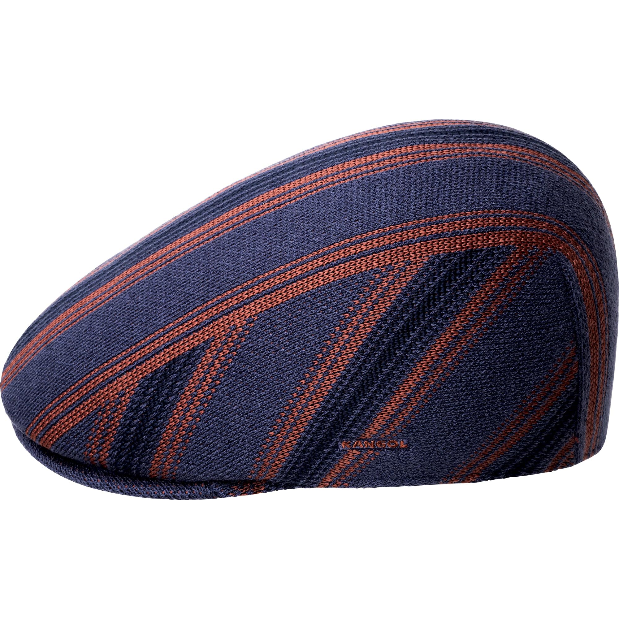 Kangol Nostalgia Stripe 507 Flat Cap by Men - Ivy hat with Peak Autumn-Winter Winter - S (54-55 cm) Purple