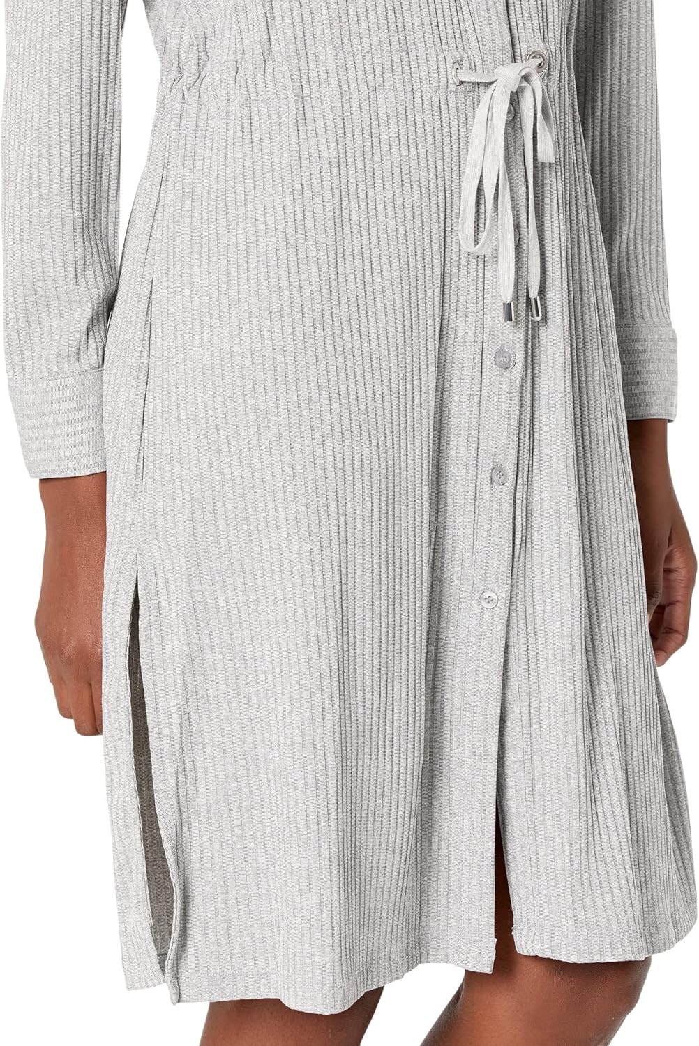 Calvin Klein Women's Essential Lightweight Sinched Waist Ribbed Jacket