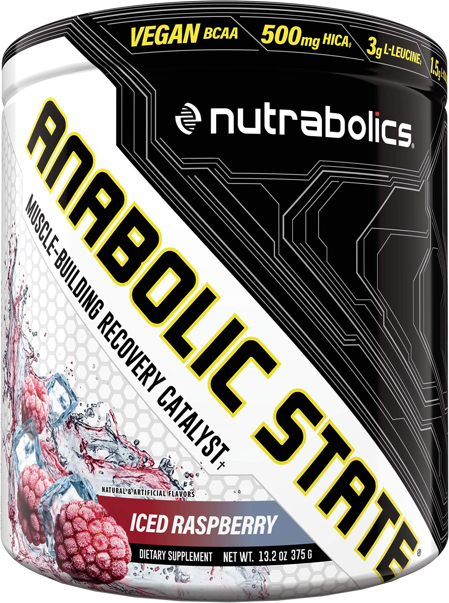 Nutrabolics Dietary Supplement Anabolic State Iced Raspberry 375g (30 Servings)