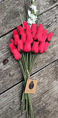 Miniatura 6 de Ramos originales de rosas de madera en 1, 2, o 3docenas