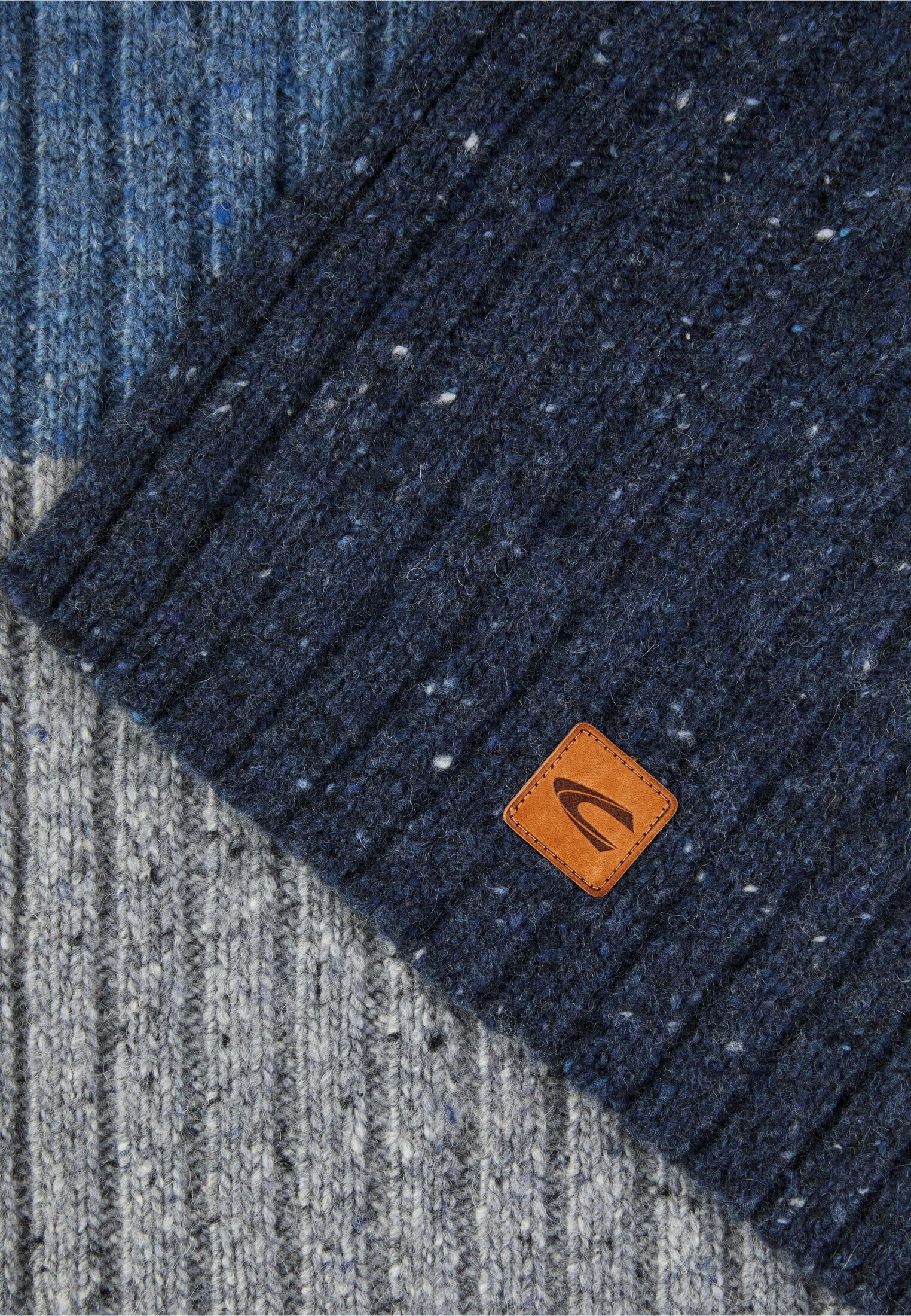 camel active Herren Dicker Strickschal aus einem Wollmix