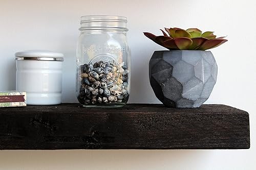 Vista 65 de Urban Legacy - Estantes flotantes hechos de auténtica madera regenerada, moderna, a la moda, madera de granero, hecho por Amish en el condado