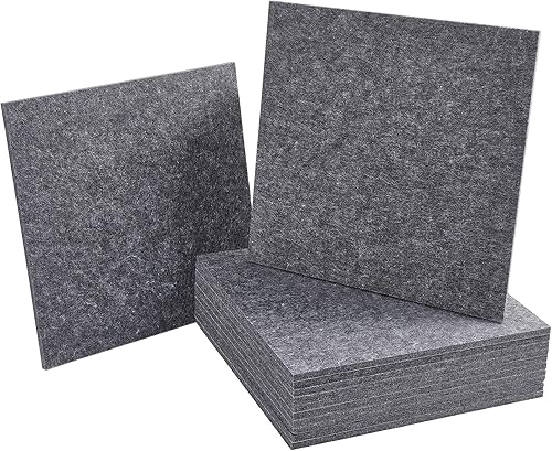 Lagute Paquete de 12 paneles acústicos autoadhesivos a prueba de sonido, espuma de tratamiento acústico de estudio, panel de pared acústico cuadrado