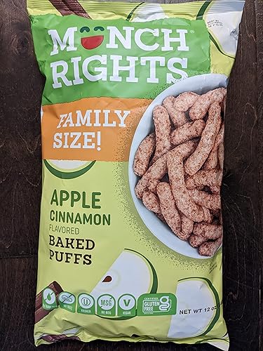 Munch Rights - Bolsa de tamaño familiar con bocados horneados manzana y canela bolsa de tamaño familiar 1