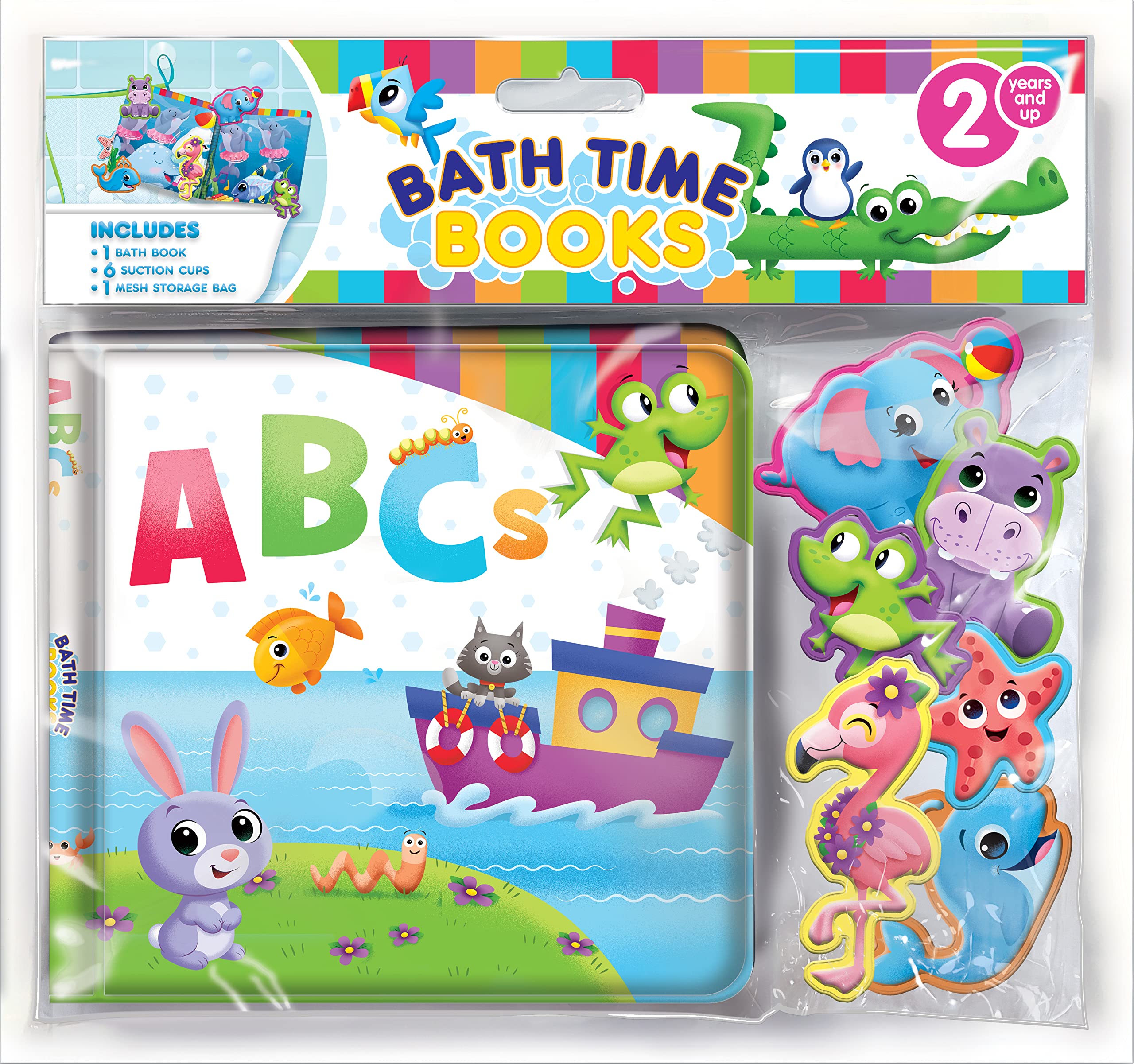 Phidal Publishing IncABC's Bath Time Books (EVA bag) with Suction Cups and Mesh Bag