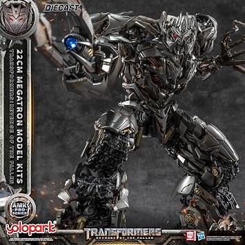 YOLOPARK Megatron Transformers Toys Revenge of the Fallen Action Figure - Diecast Version,AMK PRO Series 8.66 Inch Highly Articulated Transformers Model Kit for Ages 15 and Up,No Converting