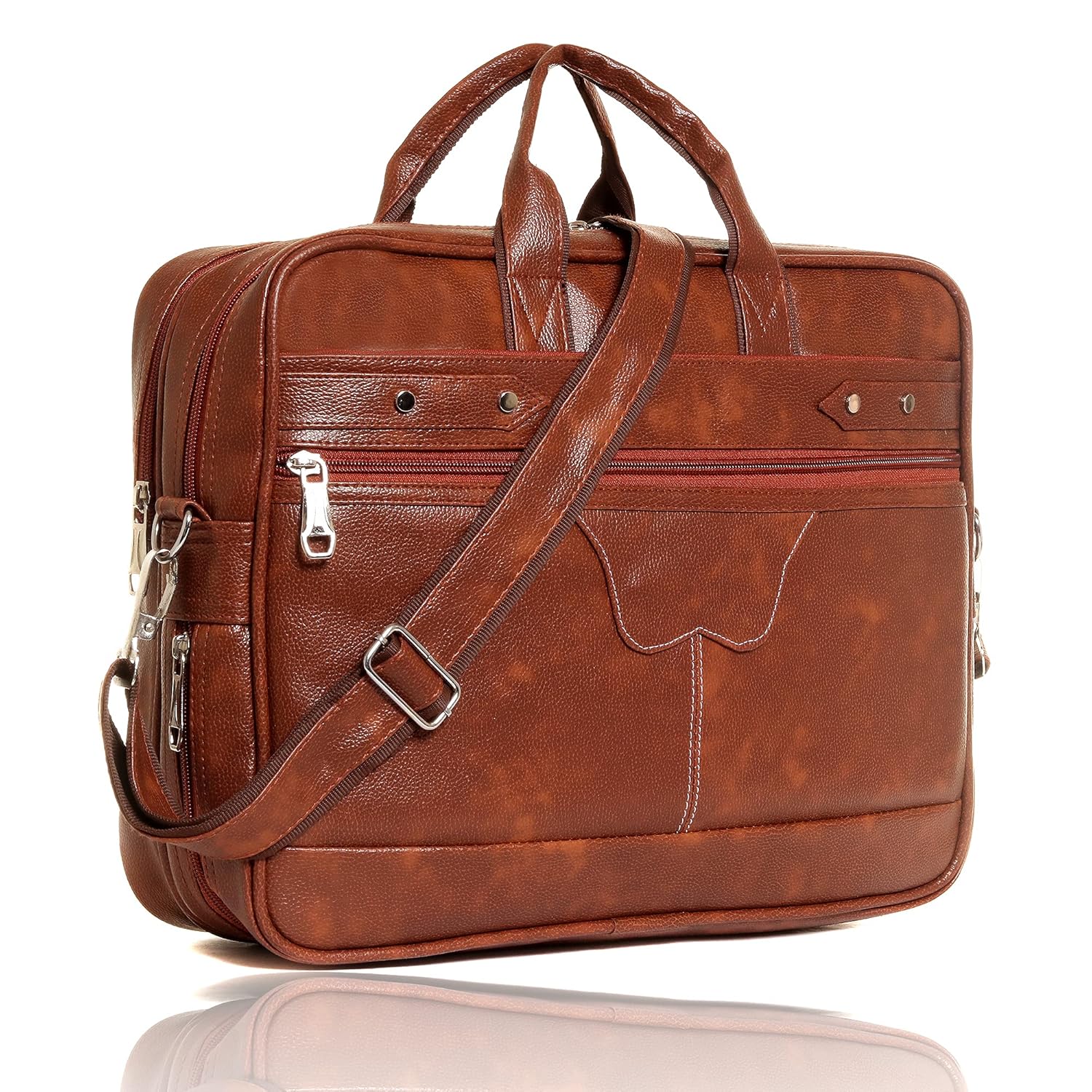 Bagneeds Men’s Synthetic Leather Briefcase Best Laptop Messenger Bag Satchel for Men